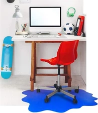 "Floortex Sploshmat Blue Multi-Purpose Protective Floor Mat 40"" x 40"