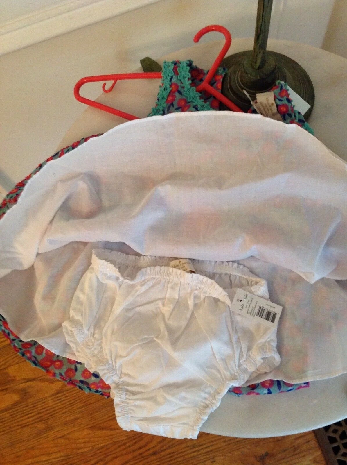 Set abito a trapezio Kate Spade $78 Tangeri floreale bambino nuovo con etichette taglia 12M