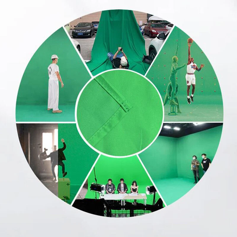 Pure Green Photography Backdrop Cloth Studio Photo Background Props Screen Green - Image 4 of 4