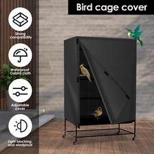 Bird Cage Cover Waterproof Oxford Cloth Pet Cage Cover Adjustable Birdcage Cover