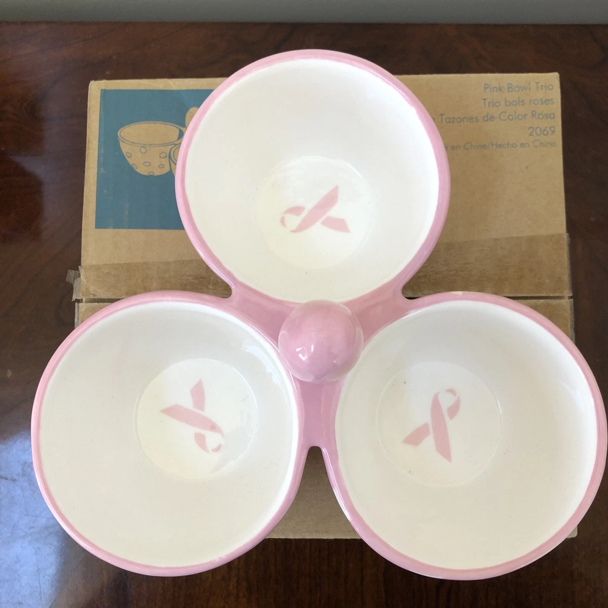 Pampered Chef vintage dip bowl & snack plate