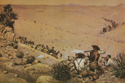 The Hold Up by Frederic Remington Vintage Western Giclee Art Print + Ships Free