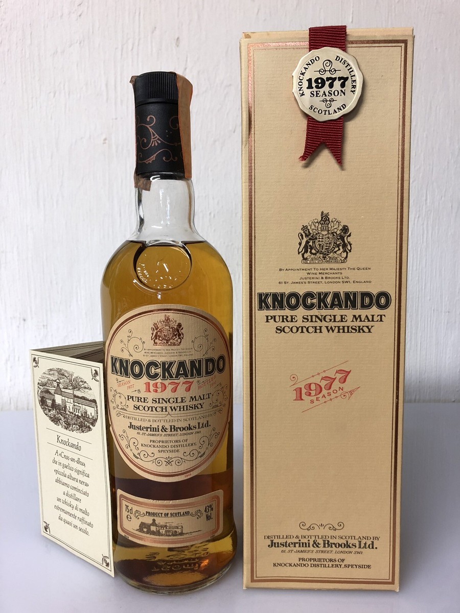 Knockando 1977 Pure Single Malt Scotch Whisky 75cl 43% Bot