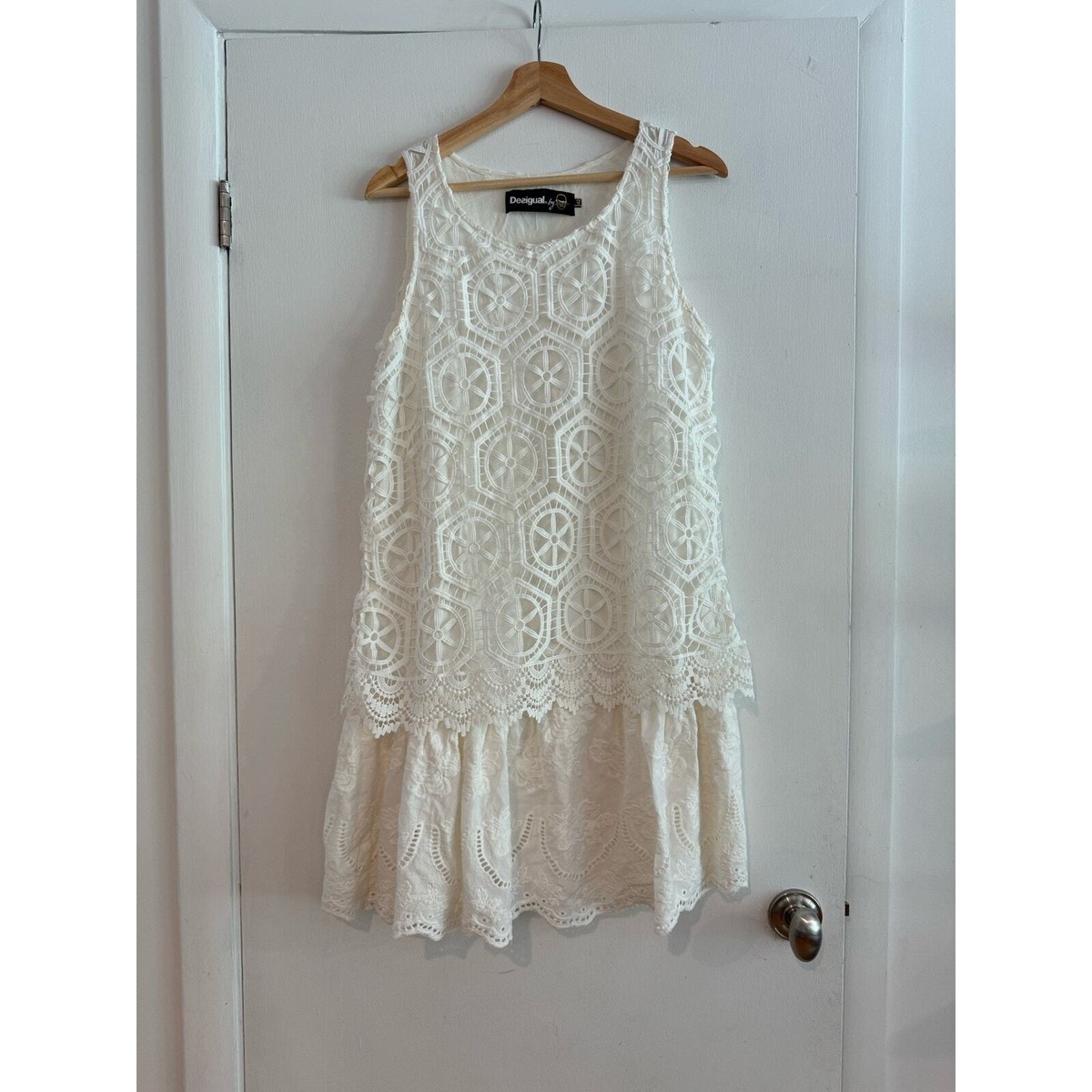 vintage mexican lace wedding dress vintage 70s boho crochet lace Mexican wedding dress / Artisan hand mad –  Glitterngoldvintage main image 1