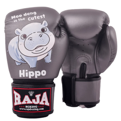 RAJA Moo deng ボクシンググローブ 10オンス RAJA Moo Deng Boxing Gloves Muay Thai Hippo Moodeng MMA