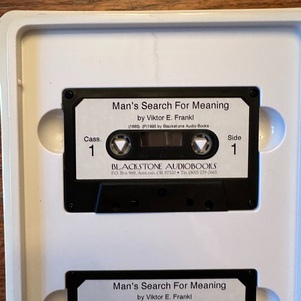 Man's Search for Meaning Viktor E. Frankl 1995 Cassette Philosophy
