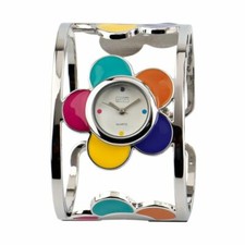 Eton Women Bangle Fashion Watch, Flower Case, Nickel Safe,  Asstd Colours 2837J