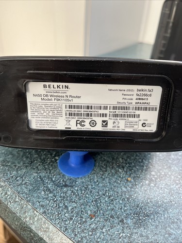 Two Belkin Routers Both Have Been Factory Reset; F6D4230-v1 & F9K1105v1 - Bild 7 von 16