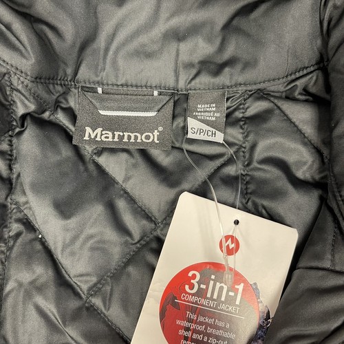 Marmot Womens Minimalist Component Black 3 in 1 Insulated Puffer Jacket Size S - Picture 10 of 13