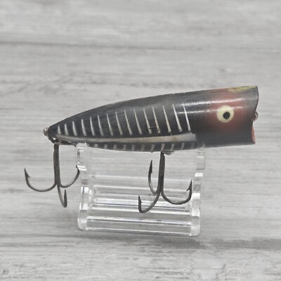 Heddon CHUGGER SPOOK Black / White Vertical Stripes Fishing Lure