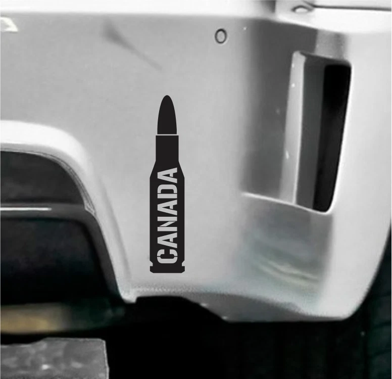 Canada Bullet Vinyl Decal Sticker Canadian Law Enforcement Armed Forces Car Bike - Image 2 of 4