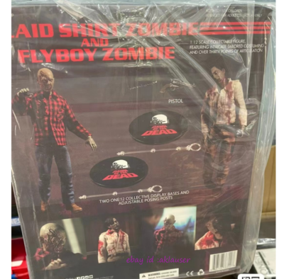 Mezco Toyz 1/12 Dawn Of The Dead Plaid Shirt Zombie&Flyboy Zombie