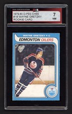 1979-80 OPC #18 WAYNE GRETZKY ROOKIE CARD KSA 7 NEAR MINT. rookie card picture