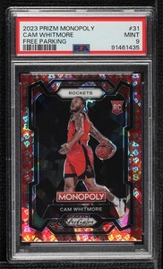 2023-24 Panini Prizm Monopoly Free Parking Cam Whitmore #31 PSA 9 MINT Rookie RC