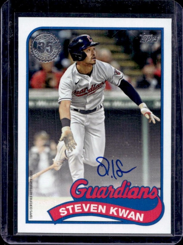 2024 Topps Steven Kwan 1989 35th Anniversary Auto Autograph #89BA-SK