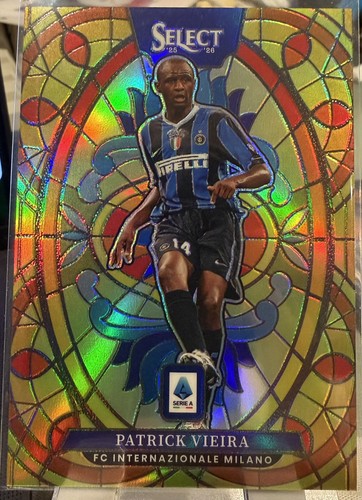 Patrick Vieira #24 2025 Panini Select Serie A Stained Glass card