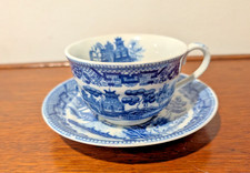 One Vintage Blue Willow Cup  Saucer   Made in Occupied Japan
