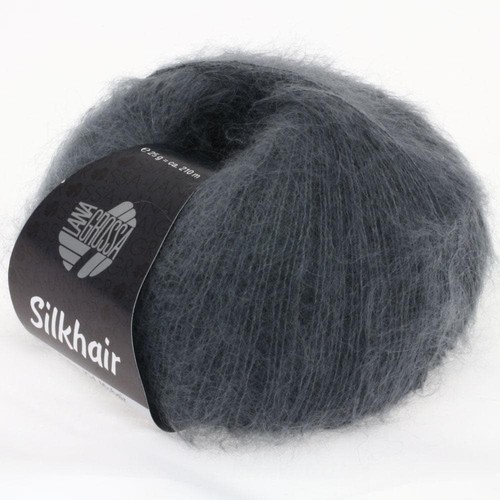 LANA GROSSA SILKHAIR Strickgarn Wolle (205 - Tintenblau) - Bild 5 von 5