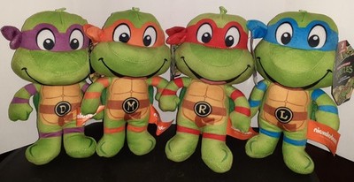 Nickelodeon Teenage Mutant Ninja Turtles 8'' Set Of 4 Plush NWT