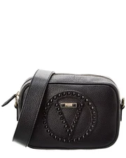 Valentino By Mario Valentino Mia Rock Leather Crossbody Women's Black