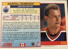 Anatoli Semenov Edmonton Oilers autographed hockey card (1991-92 Score #258) — photo 2