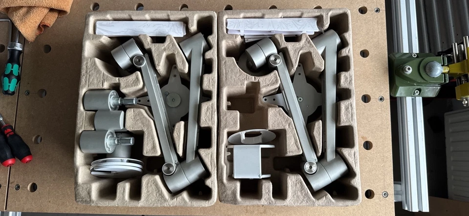 Dataflex Viewlite Plus Monitor Tischhalterung für 2 Monitore und Notebookhalter