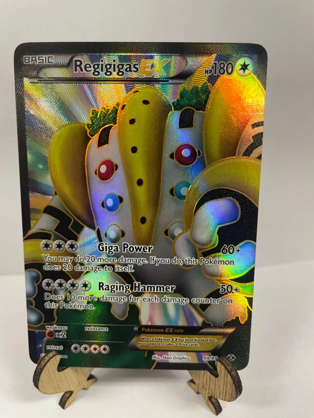 LP+ Regigigas EX (99 Full Art) 99/99 Next Destinies Holo