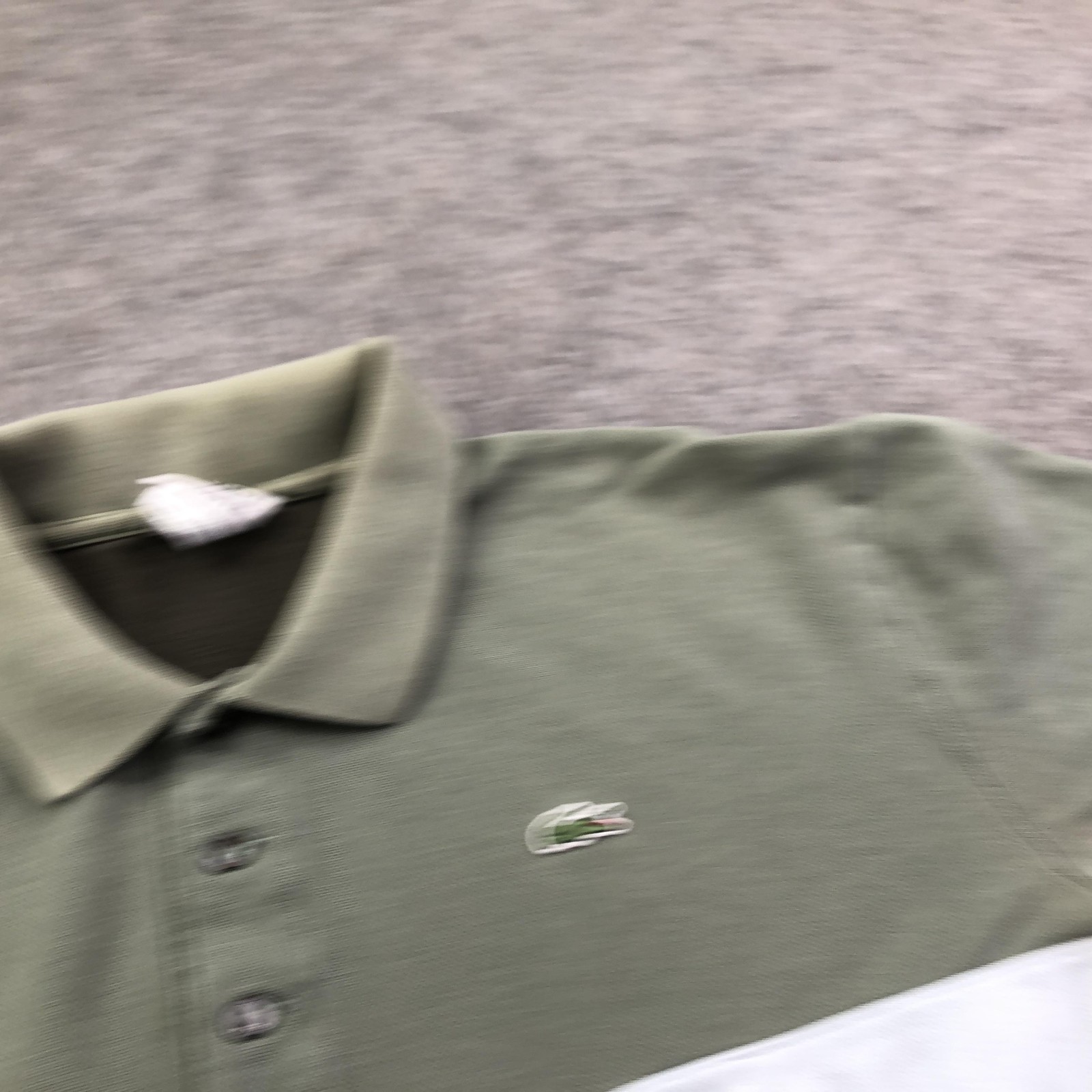 Lacoste Polo Shirt Mens XL Green Colorblock Big Logo Pique Knit Casual thumbnail 5