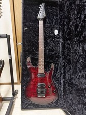 Suhr Modern Carve Top Sbiadito Peperoncino Rosso Scoppio 2010 Made G Custodia Rigida con Specifiche