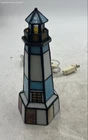 Vintage Decorative Tiffany Style Stained Glass Electric Lighthouse Accent Lamp