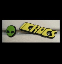 Alien Crocs Charms I Love Crocs Jibbitz Y2K Green UFO Shoe Accessories