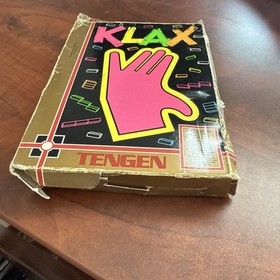 Vintage 1990 Nintendo NES Tengen KLAX Complete Game + Manual+ Original Box