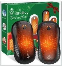 Rechargeable Hands Warmers 2 Pack Fandliss Pocket Warmers New Cordless