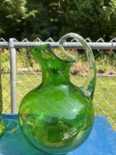 Blenko #537 Freeform Dish 1950s Vintage, Amber, Winslow Anderson Design