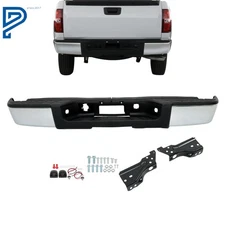 Chrome Rear Bumper Assembly For Chevy Silverado GMC Sierra 1500 2007-2013 2012