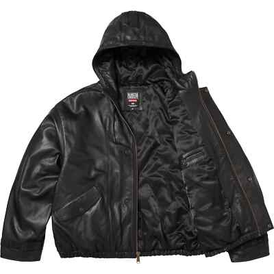Supreme Girbaud Leather Bomber Jacket M