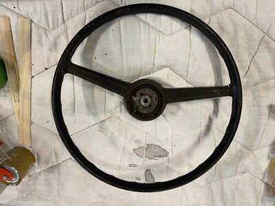 DODGE A-100 PICK-UP OEM STEERING WHEEL ABOVE AVERAGE SOME CRACKS RESTORABLE