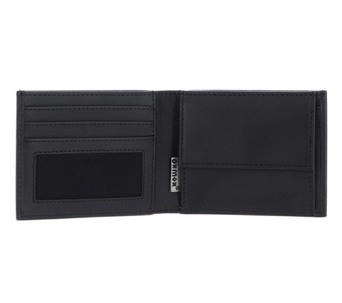 oxmox Leather RFID Protect billetera de bolsillo negra nueva - Imagen 2 de 9