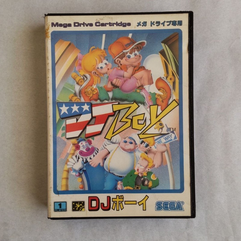 DJ boy Mega Drive Sega 1990 Japan Tested VG MD