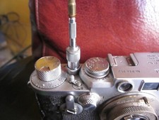 Cable Release Adapter Long Nose Leica Nikon F/F2 Widelux Yashica A Cameras.Rare