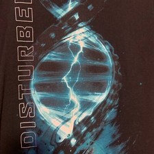 Disturbed small black graphic vintage preowned tshirt