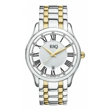 NEW ESQ MOVADO Men "Filmore" TT SSteel Watch 07301387 AUTHORIZED DEALER