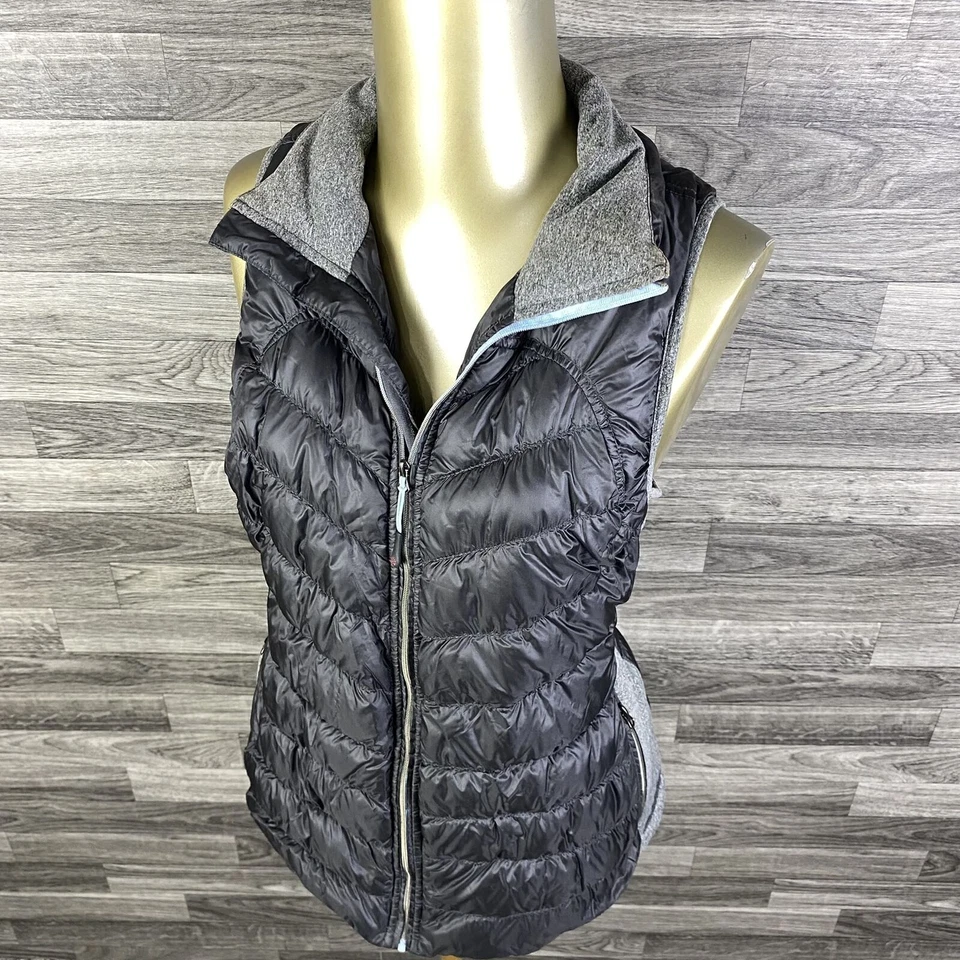 TANGERINE  Full Zip Up Collar Black Quilted Down Puffer Vest Women's Size Medium - Image 2 of 4