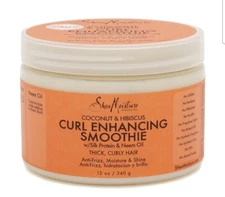 🔥 SHEA MOISTURE Hibiscus Curl Enhancing Cream with Silk protein, Neem oil- 12oz