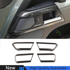 For Land Rover Defender 2020-2024 Carbon Fiber Car Inner Door Handle Frame Trim