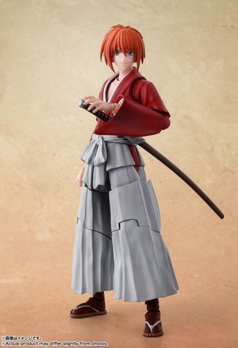 Figura de acción de anime Rurouni Kenshin Himura 5,3 pulgadas S.H.Figuarts Ba... - Imagen 3 de 7