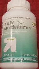 Up & Up Adults 50+ Multivitamin Supplements Tablets 220 Tabs Exp 04/2026