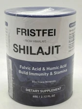 Shilajit Pure Himalayan Dulcimer Acid & Humic Acid 85+Trace Minerals 60g Exp4/26