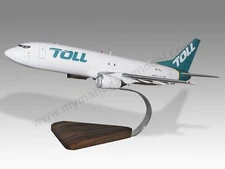 Boeing 737-400 Toll Aviation Desk Wood Airplane New Model Large Scale 1/100