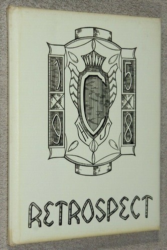 1958 Cornell Community High School Yearbook Cornell Illinois IL - Retrospect
